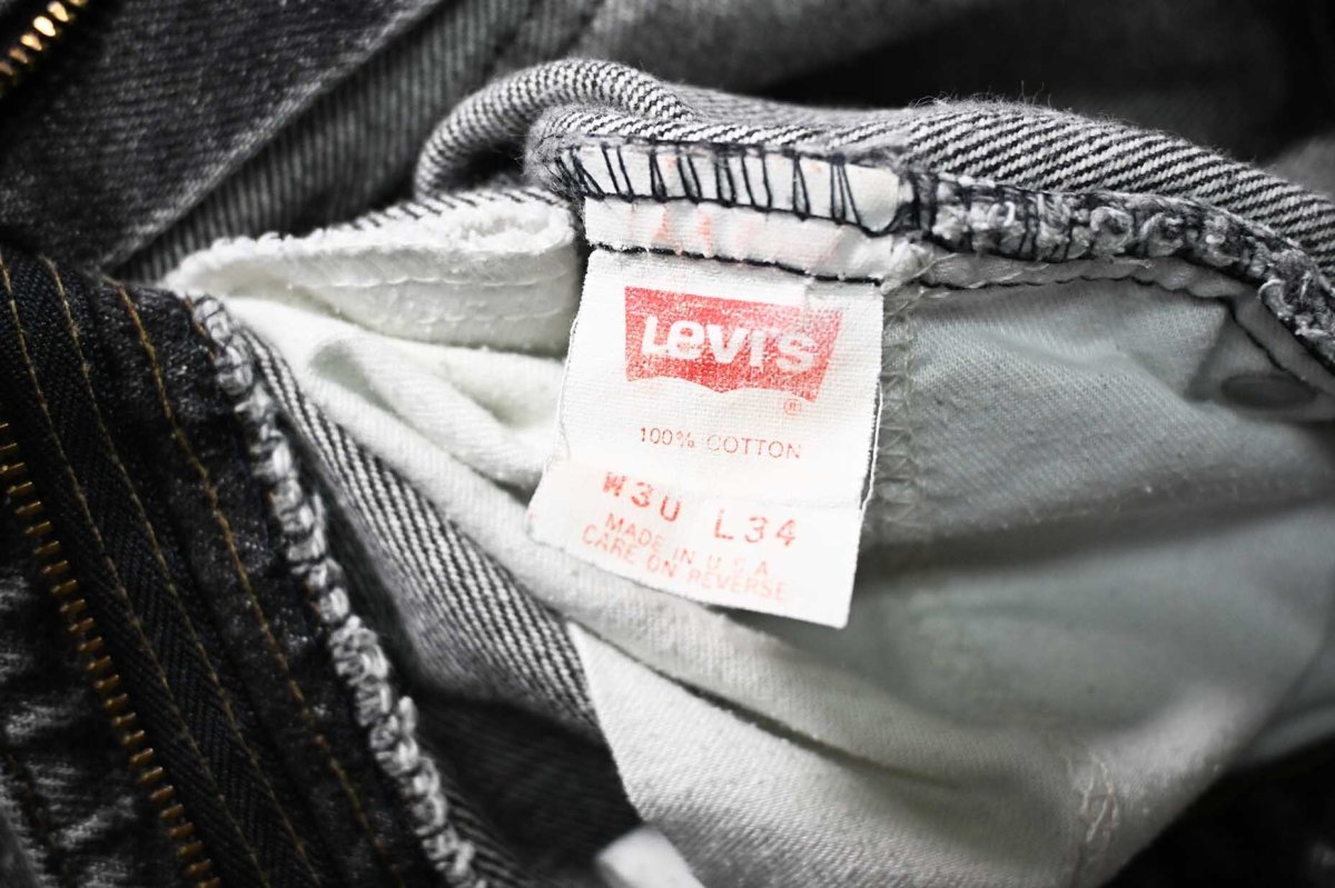 画像7: 92' Used Levi's 505 Denim Pants Black made in USA リーバイス 先染め (7)