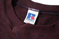 画像4: 90s Used Russell Athletic Blank Sweat Shirt Maroon (4)