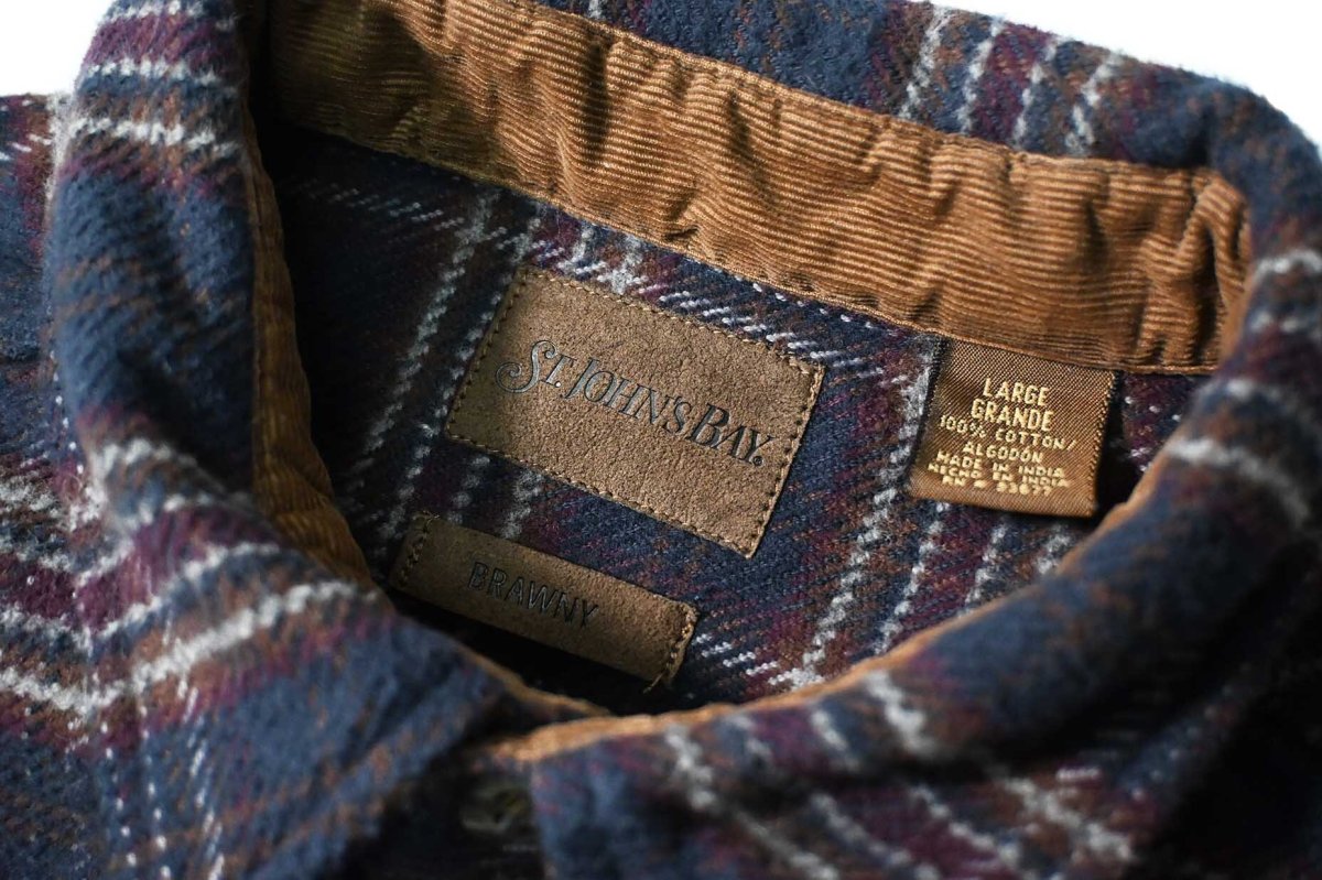 画像4: 90-00s Used St John's Bay Heavy Flannel Shirt (4)