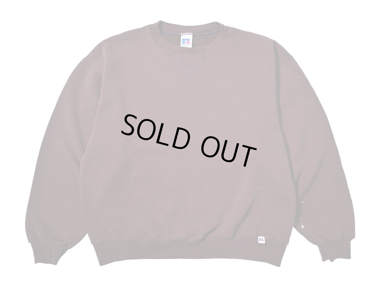画像1: 90s Used Russell Athletic Blank Sweat Shirt Maroon (1)