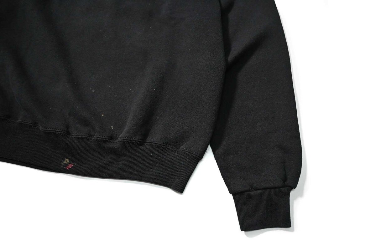 画像3: 80-90s Used Jerzees Raglan Sleeve Blank Sweat Shirt Black made in USA (3)