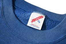 画像4: 80-90s Used Jerzees Raglan Sleeve Blank Sweat Shirt Blue made in USA (4)
