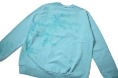 画像5: 80-90s Used Jerzees Raglan Sleeve Blank Sweat Shirt Turquoise made in USA (5)