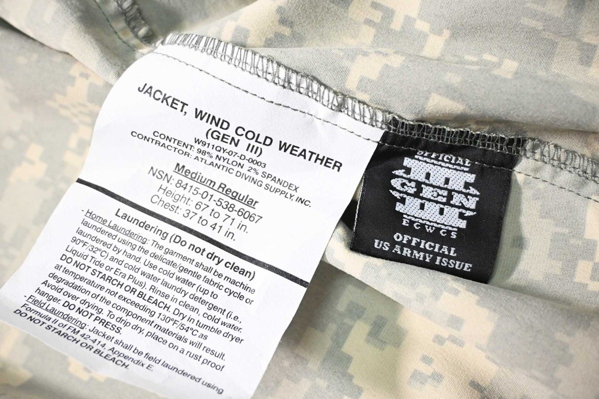 画像4: Deadstock Us Army ECWCS Gen III Level 4 Wind Cold Weather Jacket UCP (4)