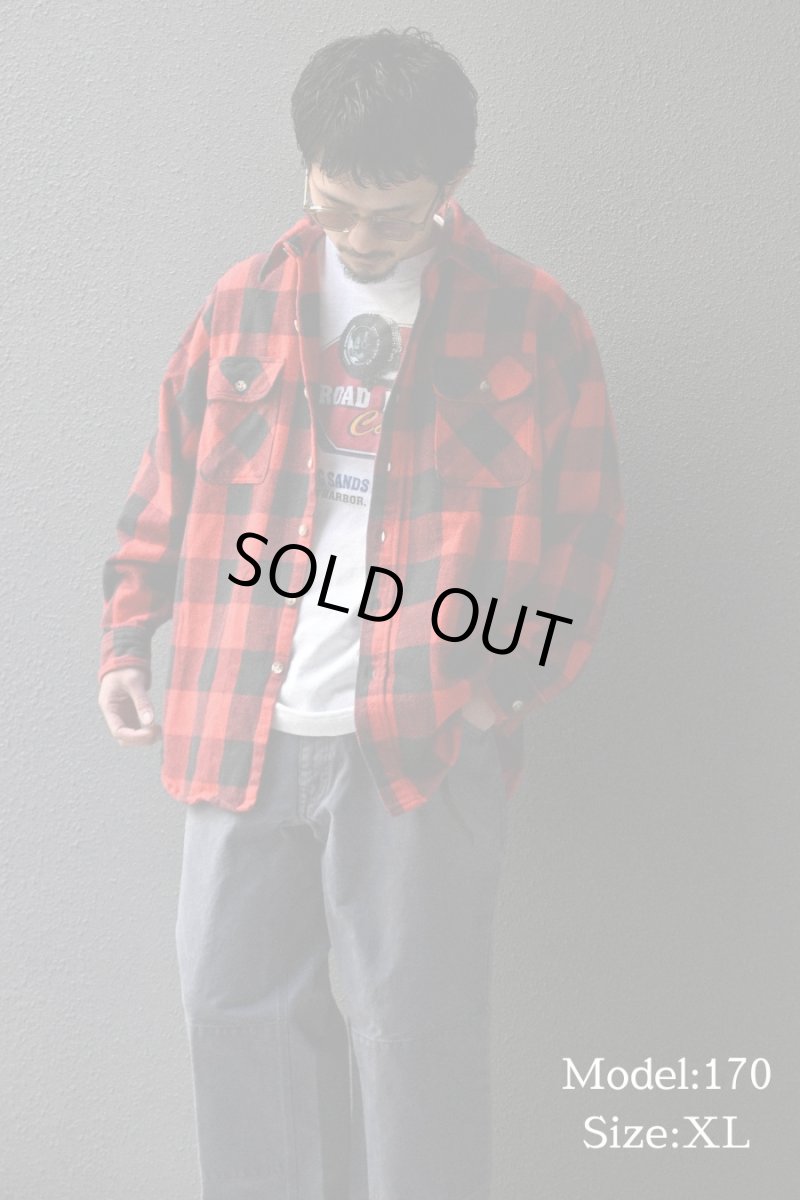 画像5: 80-90s Used St John's Bay Heavy Flannel Shirt made in USA (5)