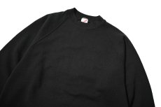 画像2: 80-90s Used Jerzees Raglan Sleeve Blank Sweat Shirt Black made in USA (2)