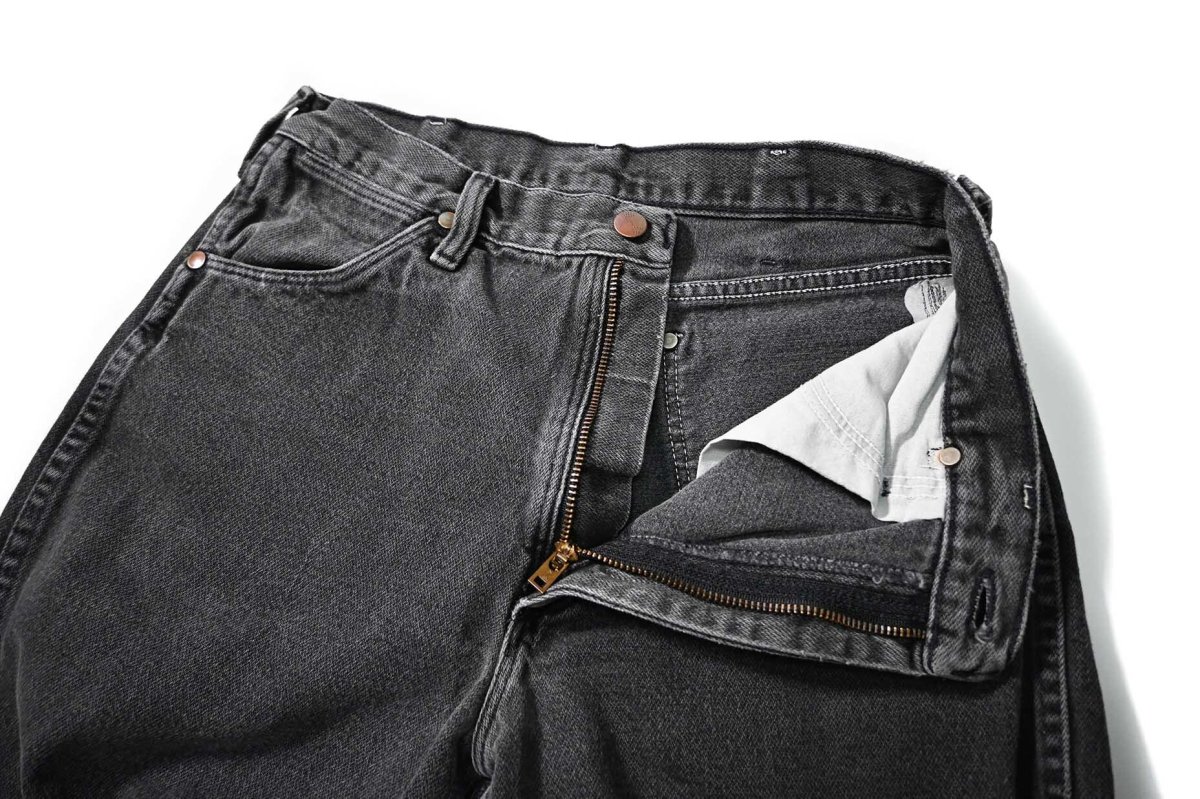 画像5: 90s Used Wrangler 13MWZWK Denim Pants Black made in USA (5)