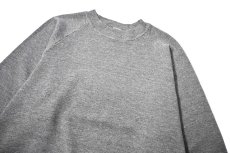 画像2: 80-90s Used Jerzees Raglan Sleeve Blank Sweat Shirt Grey made in USA (2)
