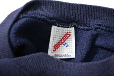 画像4: 80-90s Used Jerzees Raglan Sleeve Blank Sweat Shirt Navy made in USA (4)