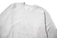 画像2: 80-90s Used Jerzees Raglan Sleeve Blank Sweat Shirt Ash made in USA (2)
