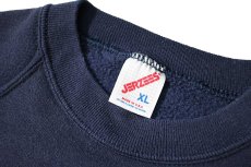 画像4: 80-90s Used Jerzees Raglan Sleeve Blank Sweat Shirt Navy made in USA (4)