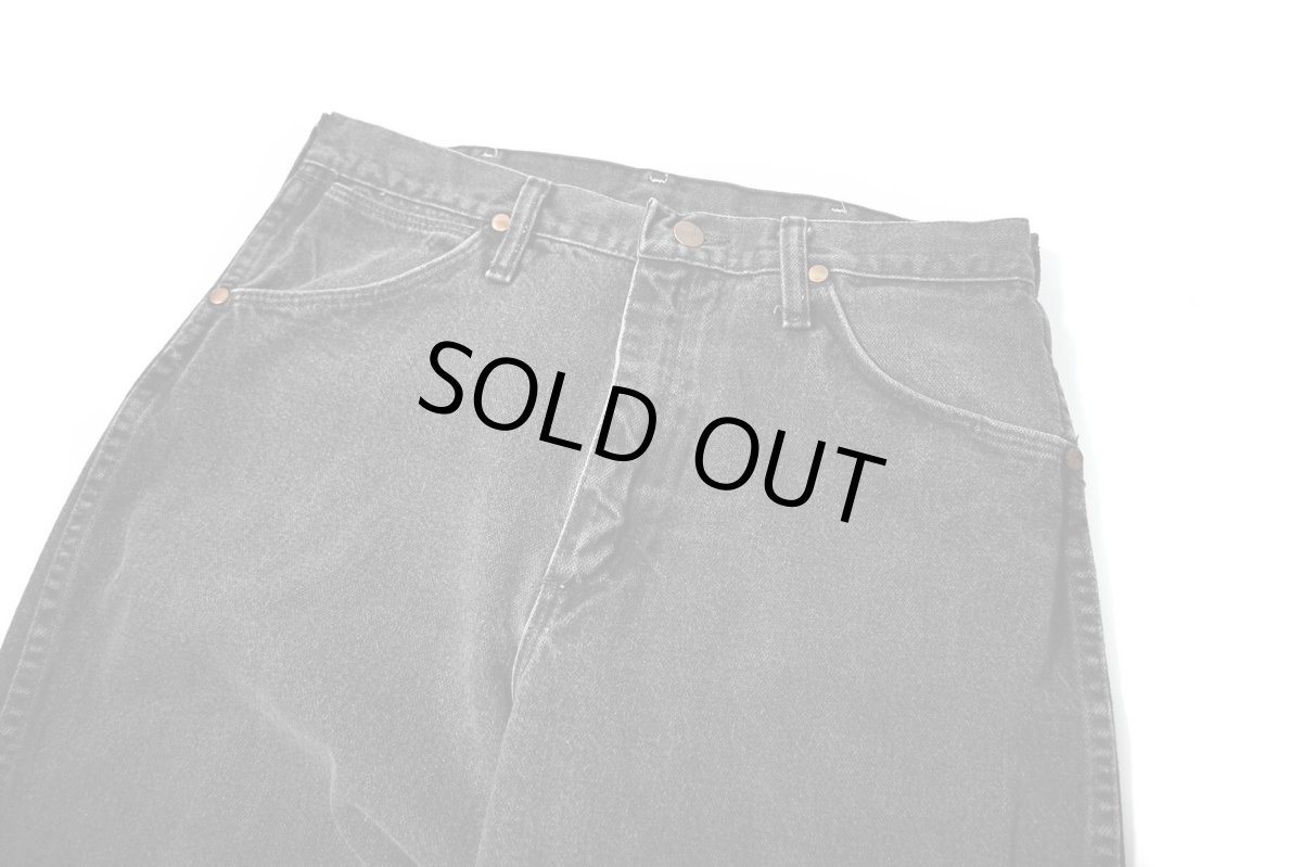 画像2: 90s Used Wrangler 13MWZWK Denim Pants Black made in USA (2)