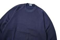 画像2: 80-90s Used Jerzees Raglan Sleeve Blank Sweat Shirt Navy made in USA (2)