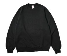 画像1: 80-90s Used Jerzees Raglan Sleeve Blank Sweat Shirt Black made in USA (1)