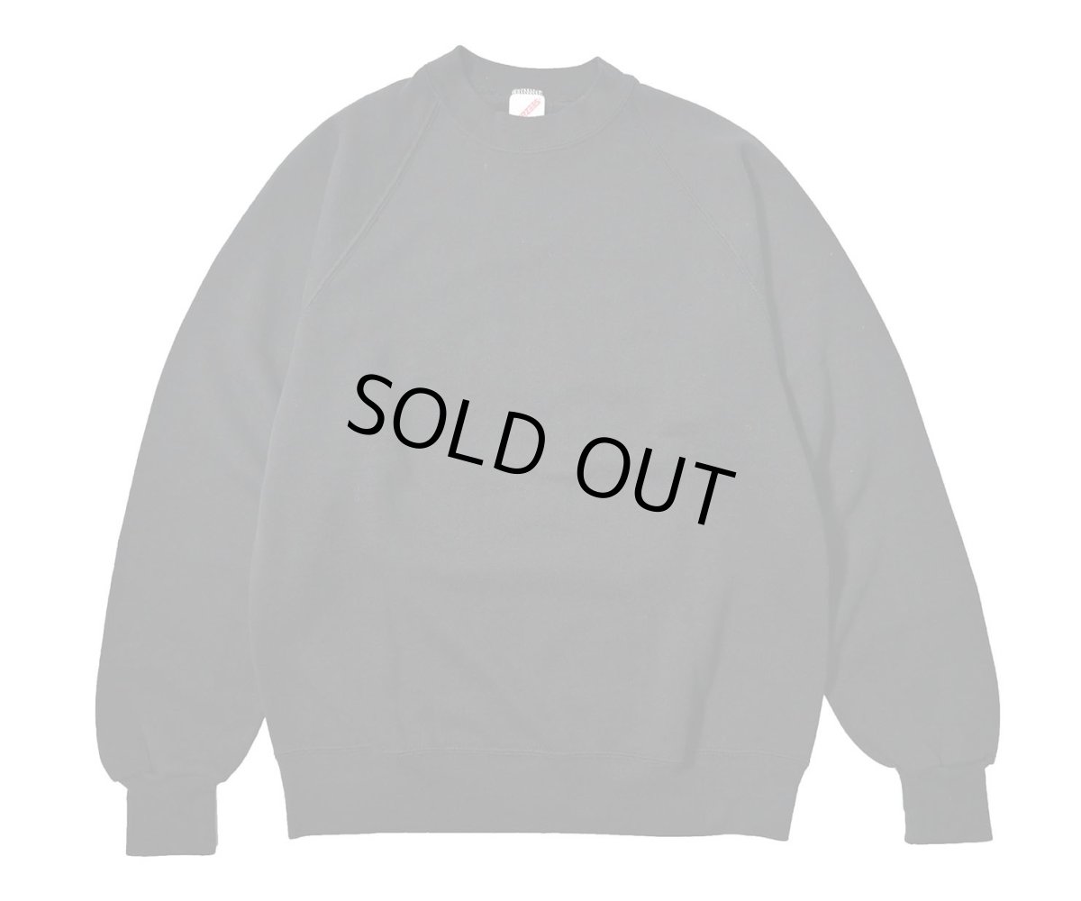 画像1: 80-90s Used Jerzees Raglan Sleeve Blank Sweat Shirt Black made in USA (1)