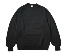 画像1: 80-90s Used Jerzees Raglan Sleeve Blank Sweat Shirt Black made in USA (1)