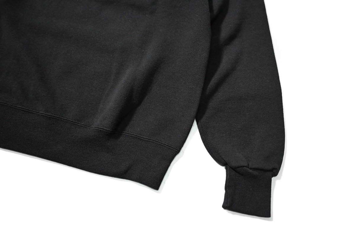 画像3: 80-90s Used Jerzees Raglan Sleeve Blank Sweat Shirt Black made in USA (3)