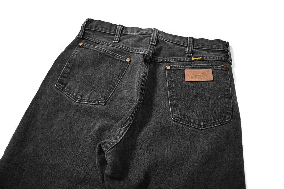 画像4: 90s Used Wrangler 13MWZWK Denim Pants Black made in USA (4)