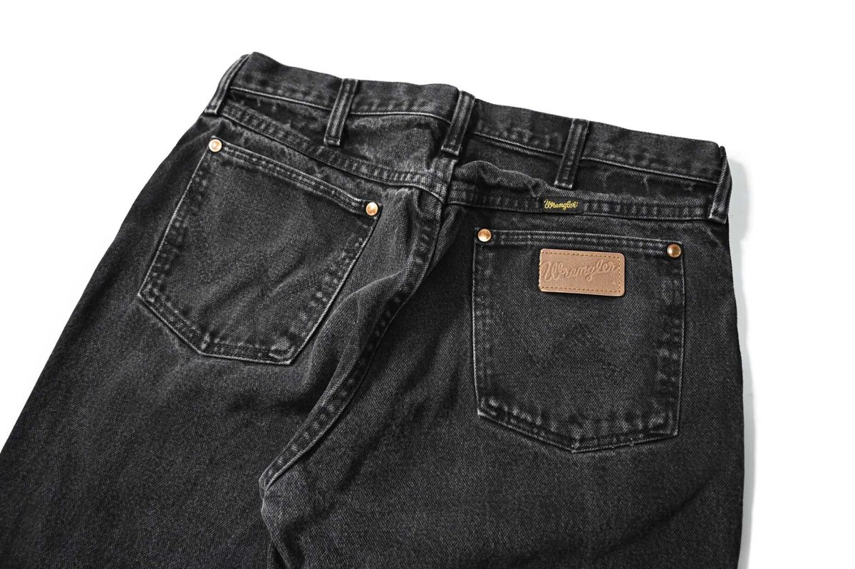 画像6: 90s Used Wrangler 13MWZWK Denim Pants Black made in USA (6)