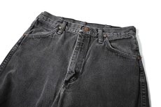 画像2: 90s Used Wrangler 13MWZWK Denim Pants Black made in USA (2)