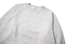 画像2: 80-90s Used Jerzees Raglan Sleeve Blank Sweat Shirt Ash made in USA (2)