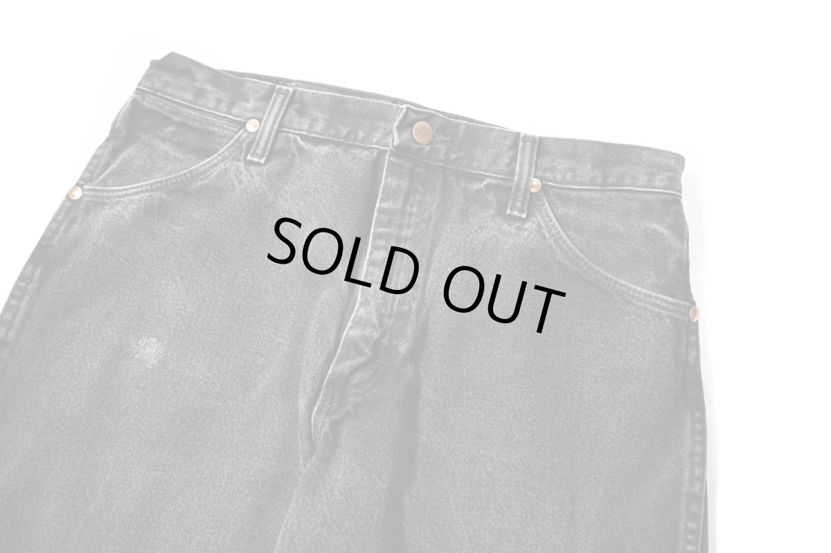 画像2: 90s Used Wrangler 13MWZWK Denim Pants Black made in USA (2)