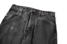 画像2: 90s Used Wrangler 13MWZWK Denim Pants Black made in USA (2)