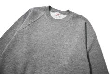 画像2: 80-90s Used Jerzees Raglan Sleeve Blank Sweat Shirt Grey made in USA (2)