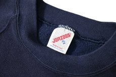 画像4: 80-90s Used Jerzees Raglan Sleeve Blank Sweat Shirt Navy made in USA (4)
