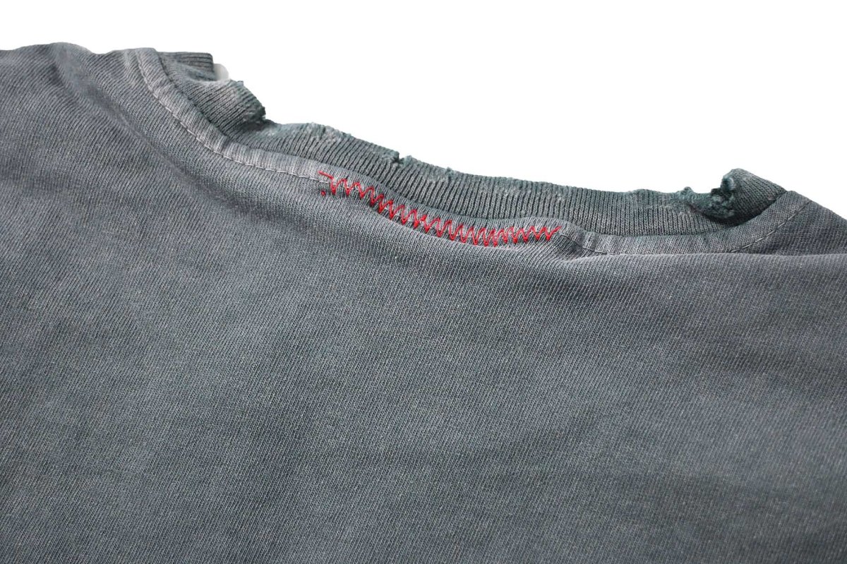 画像6: MOOJI MOOJI US Single Stitched T-Shirt Sun Fade Enamel Green (6)