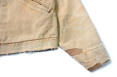 画像4: 13' Used Carhartt Blanket Lined Duck Detroit Jacket Brown (4)