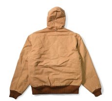 画像2: 02' Used Carhartt Quilted Flannel Lined Active Jacket Brown made in USA (2)