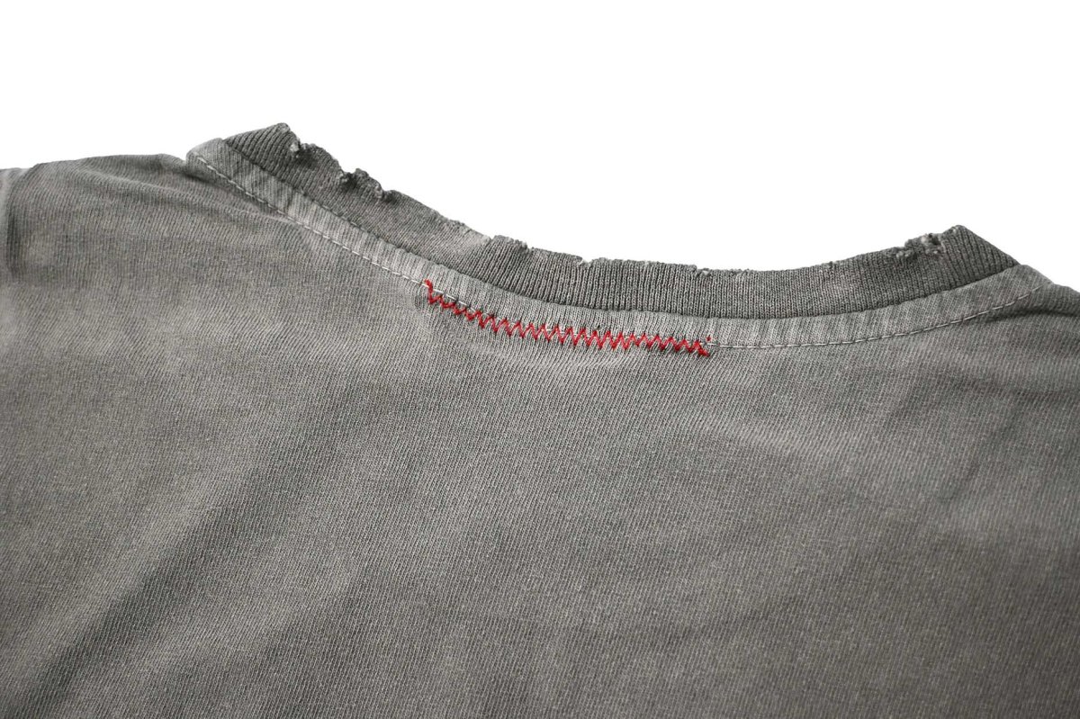 画像6: MOOJI MOOJI US Single Stitched T-Shirt Aged Olive Green (6)