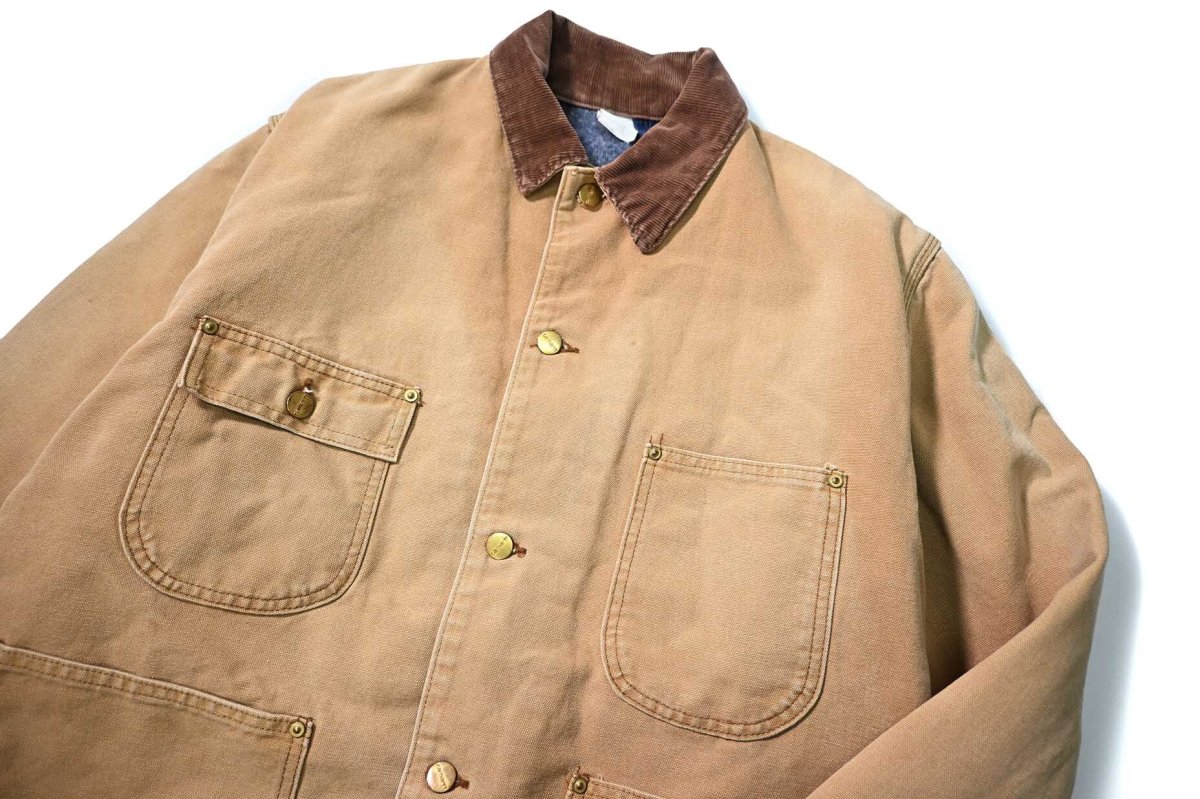 画像3: 70s Used Carhartt Blanket Lined Michigan Chore Coat 6BLC made in USA (3)