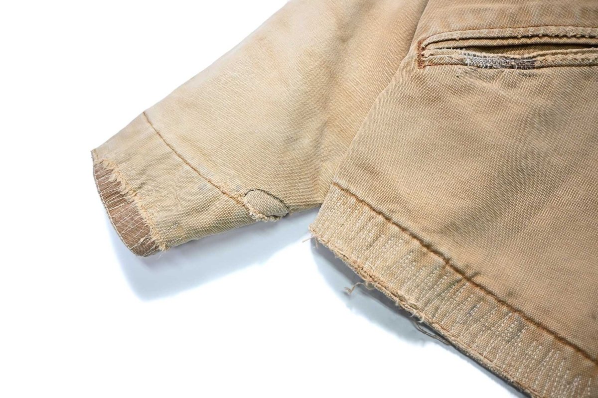画像5: 13' Used Carhartt Blanket Lined Duck Detroit Jacket Brown (5)