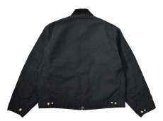 画像2: 18' Used Carhartt Blanket Lined Duck Detroit Jacket Black made in USA (2)