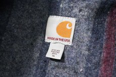 画像7: 18' Used Carhartt Blanket Lined Duck Detroit Jacket Black made in USA (7)