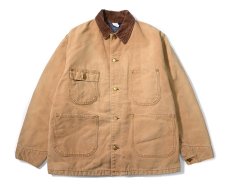 画像1: 70s Used Carhartt Blanket Lined Michigan Chore Coat 6BLC made in USA (1)