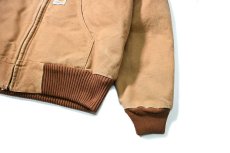 画像4: 02' Used Carhartt Quilted Flannel Lined Active Jacket Brown made in USA (4)