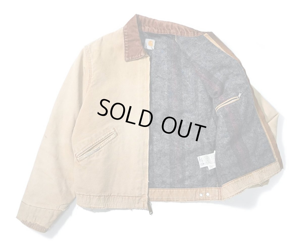 画像7: 13' Used Carhartt Blanket Lined Duck Detroit Jacket Brown (7)