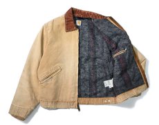 画像7: 13' Used Carhartt Blanket Lined Duck Detroit Jacket Brown (7)