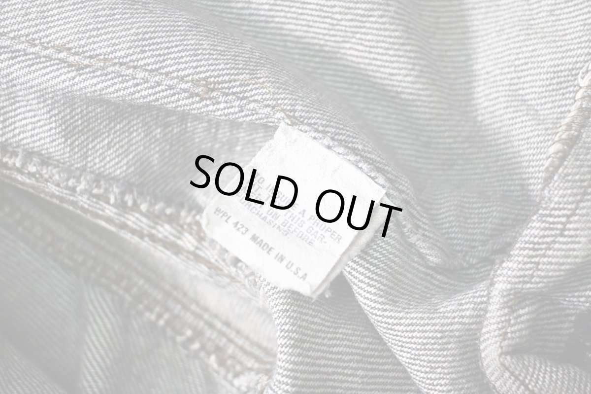 画像6: 80s Used Levi's 70506-0259 Denim Jacket Black made in USA 先染め (6)