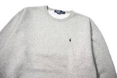 画像2: 90-00s Used Polo Ralph Lauren Sweat Shirt Grey ラルフローレン (2)