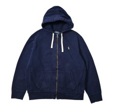 画像1: 90-00s Used Polo Ralph Lauren Zip Sweat Hoodie Navy ラルフローレン (1)