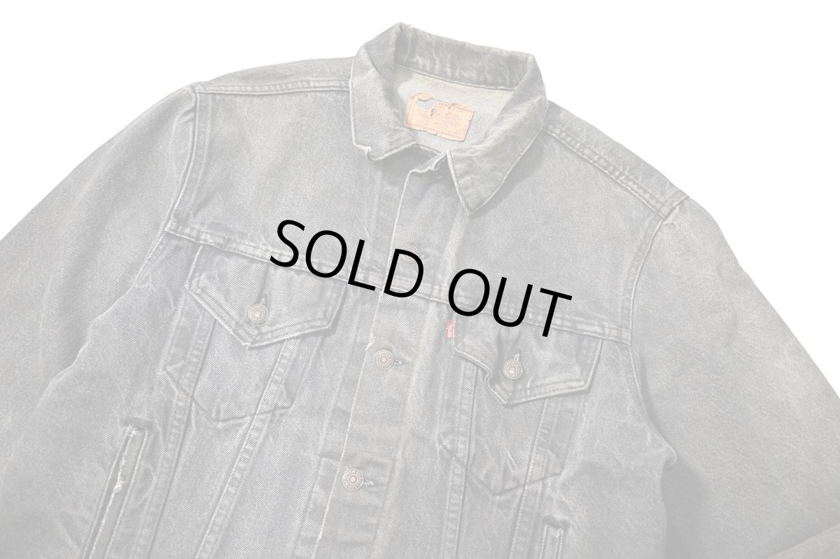 画像3: 80s Used Levi's 70506-0259 Denim Jacket Black made in USA 先染め (3)