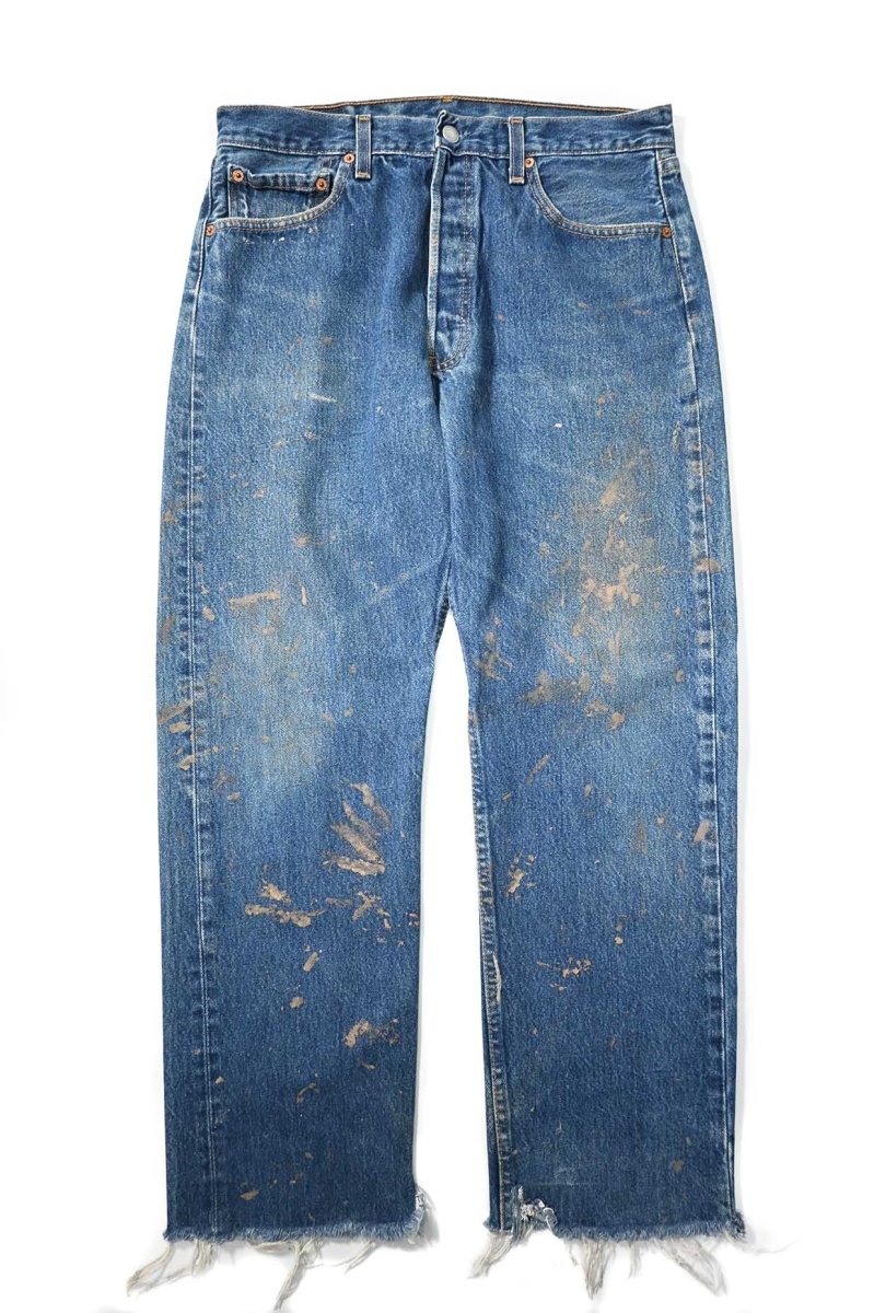 画像1: 02' Used Levi's 501 Denim Pants Cut Off made in USA リーバイス (1)