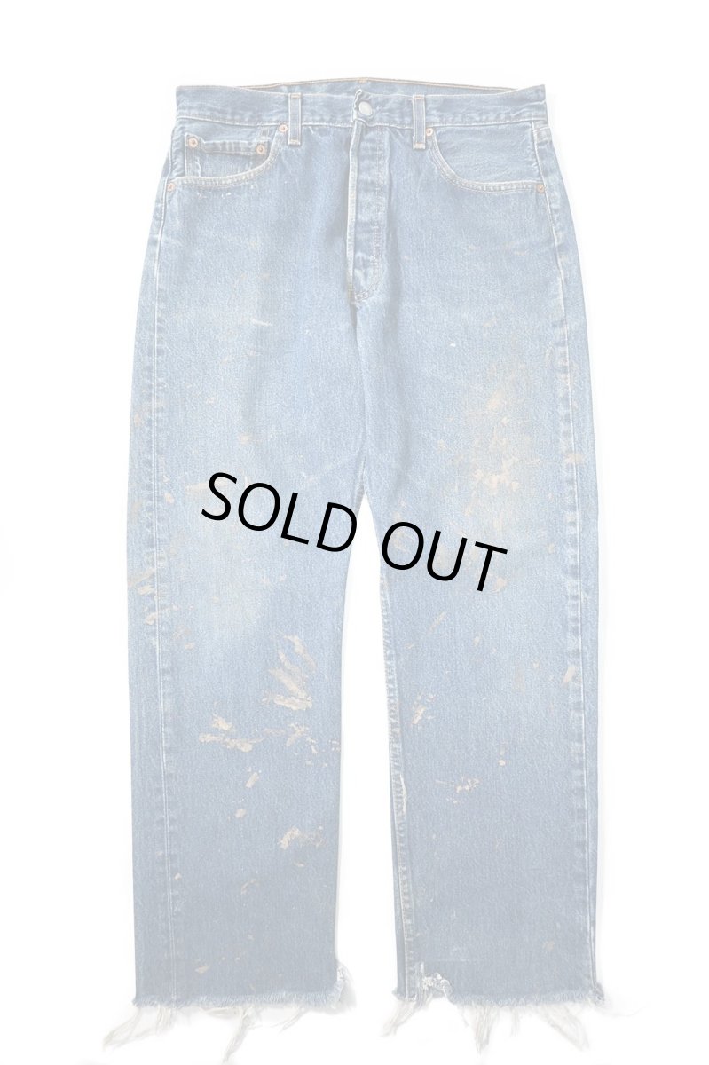 画像1: 02' Used Levi's 501 Denim Pants Cut Off made in USA リーバイス (1)