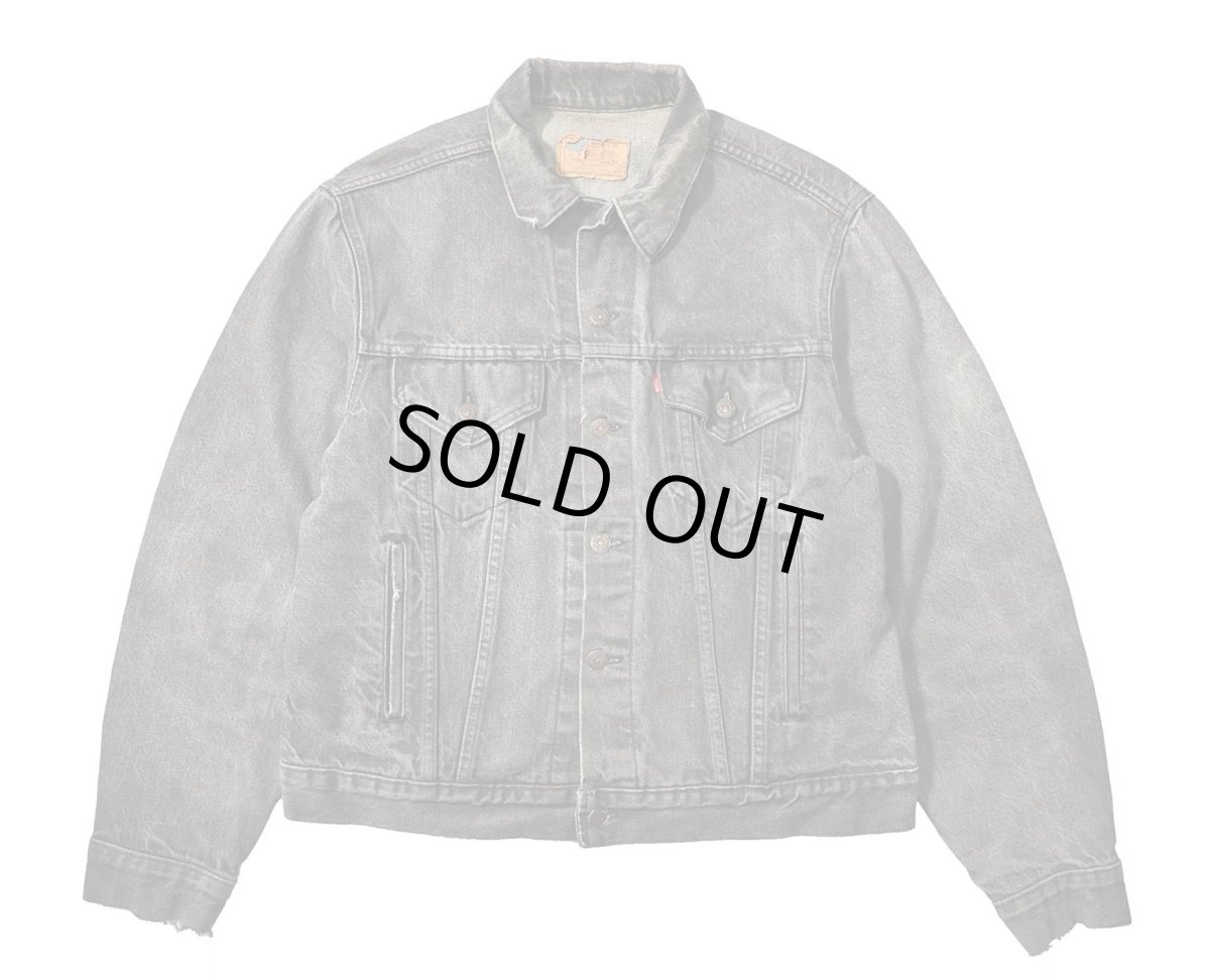 画像1: 80s Used Levi's 70506-0259 Denim Jacket Black made in USA 先染め (1)