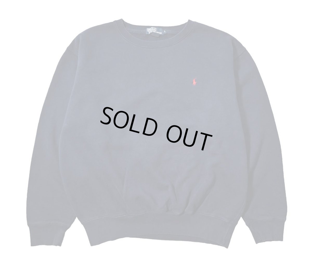 画像1: 90-00s Used Polo Ralph Lauren Sweat Shirt Navy ラルフローレン (1)