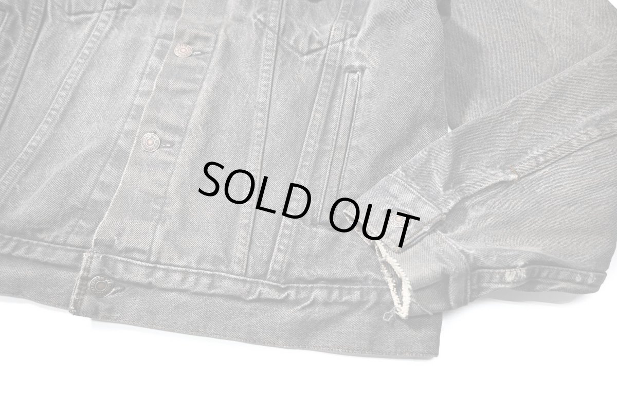画像4: 80s Used Levi's 70506-0259 Denim Jacket Black made in USA 先染め (4)